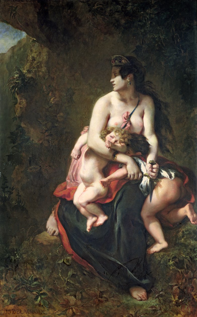 Medea, 1838 af Ferdinand Victor Eugene Delacroix