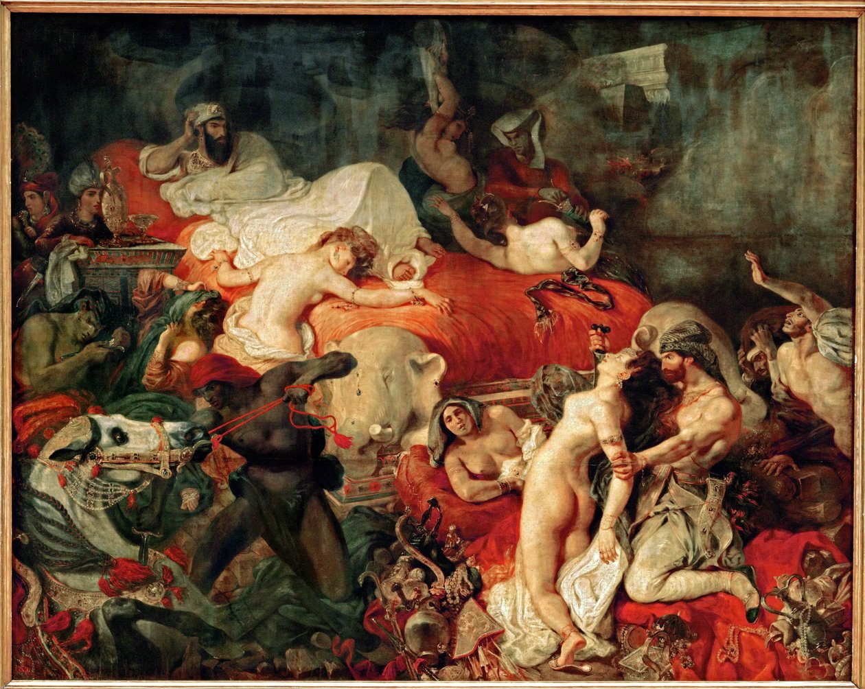 Sardanapals død ... af Ferdinand Victor Eugene Delacroix