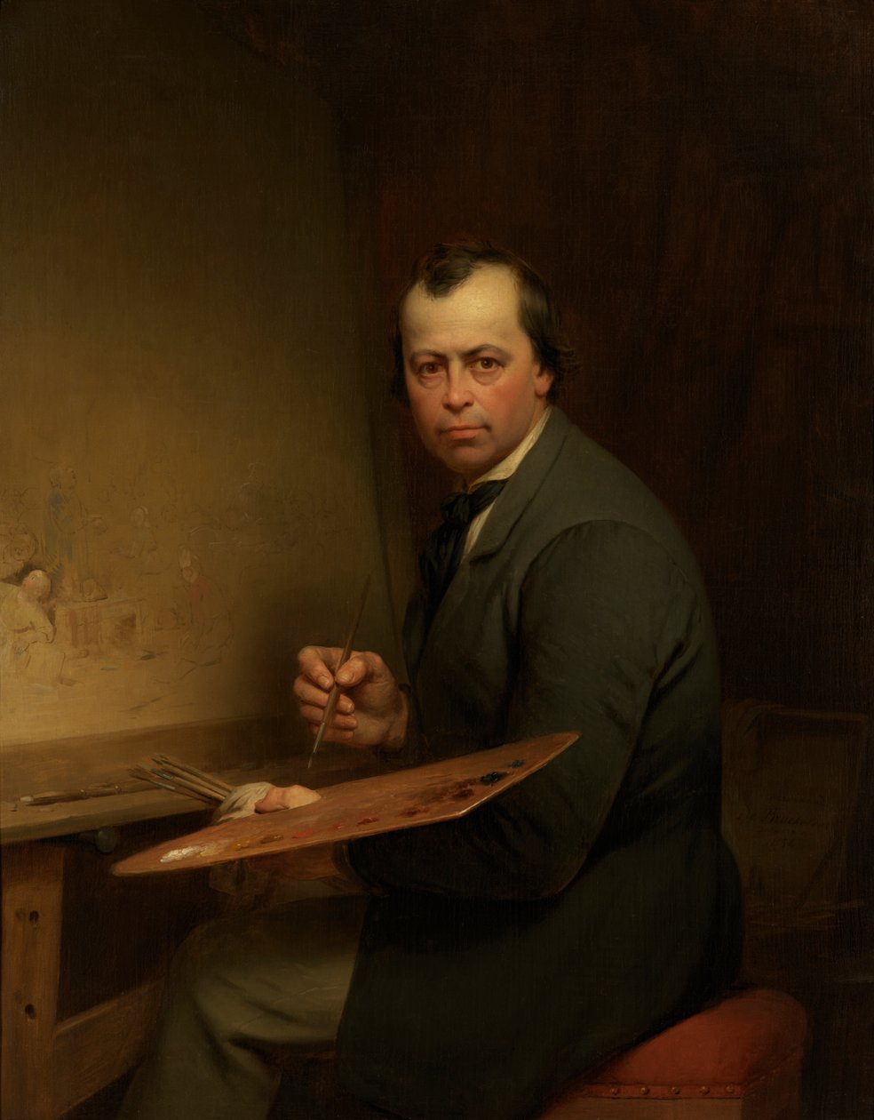 Selvportræt af Ferdinand de Braekeleer