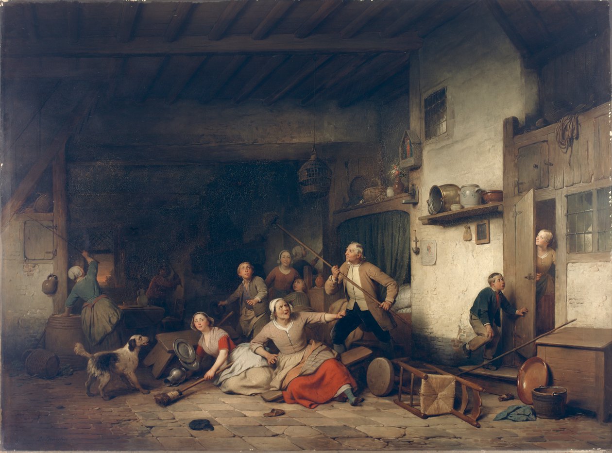 Flagermusen af Ferdinand de Braekeleer