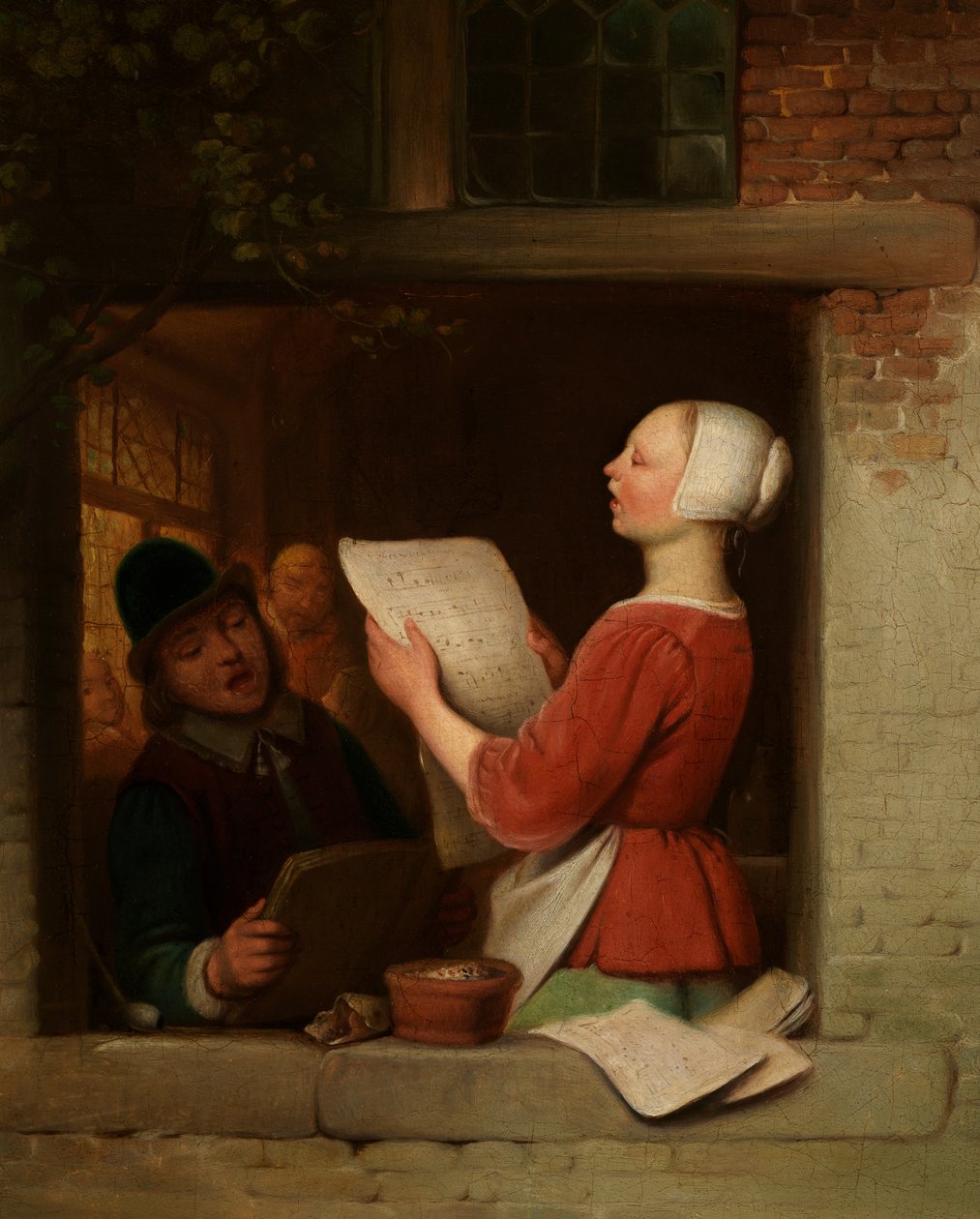 The Singers (olie på lærred) af Ferdinand de Braekeleer