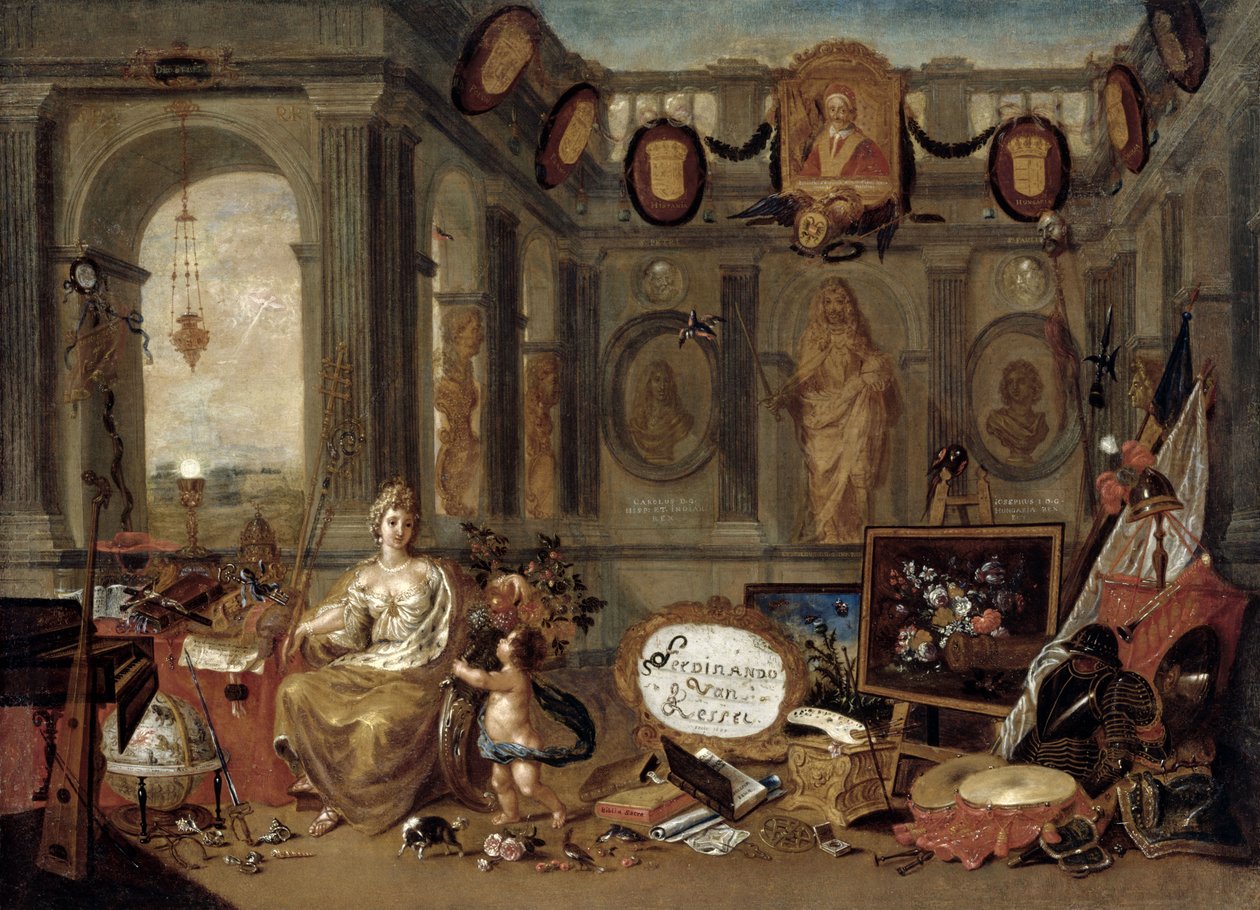 Allegory of Europe, 1689. af Ferdinand van Kessel