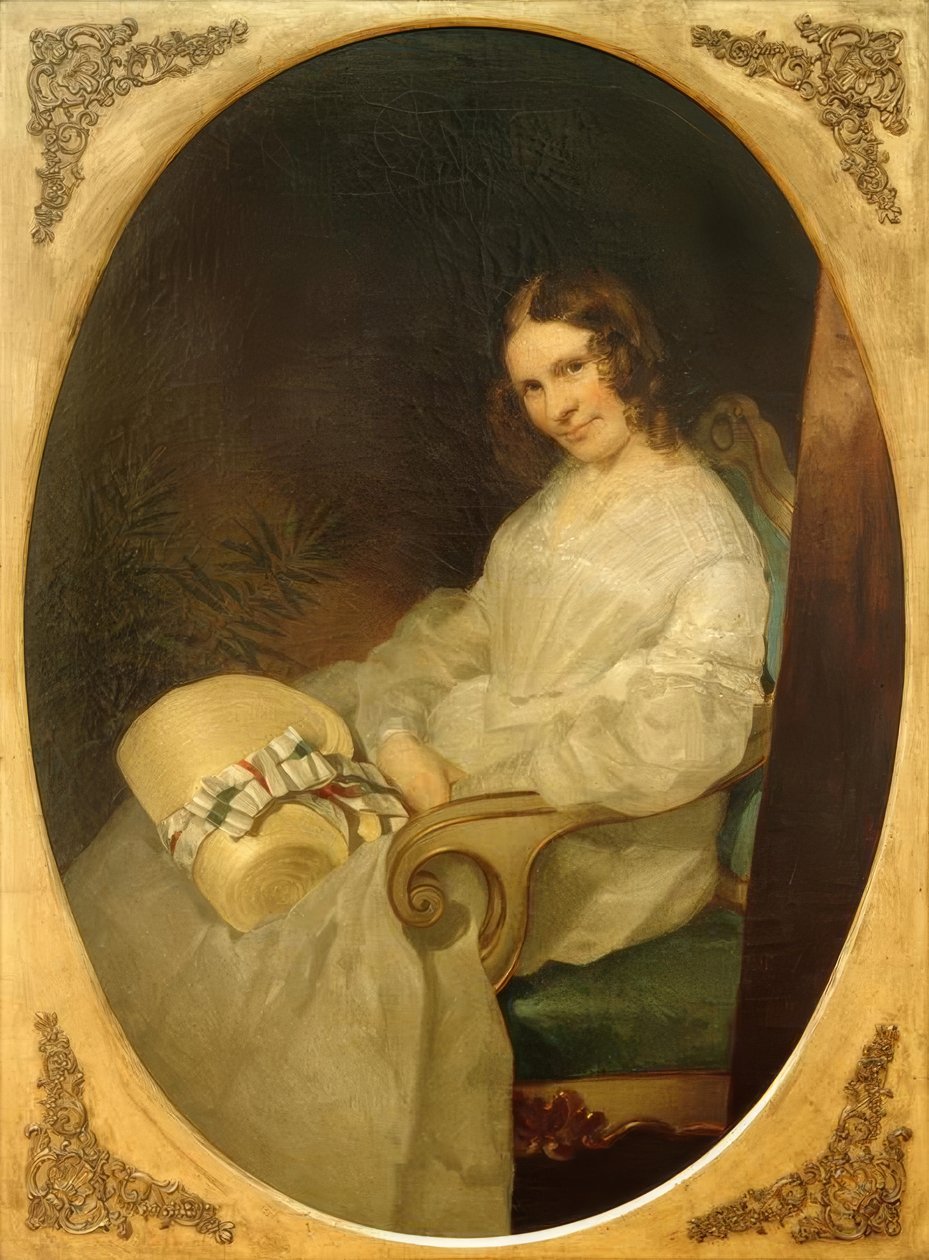 Portræt af Minna Pompilia af Rayski af Louis Ferdinand von Rayski