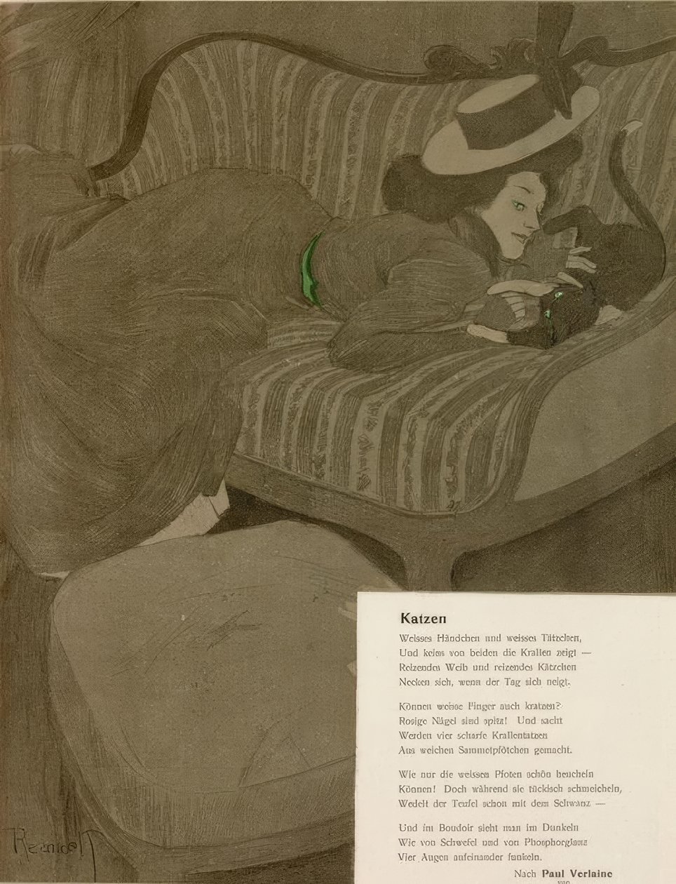 Katte af Ferdinand von Reznicek