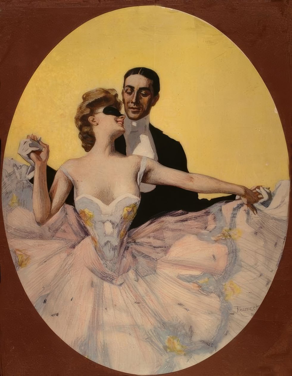 Dansende par af Ferdinand von Reznicek