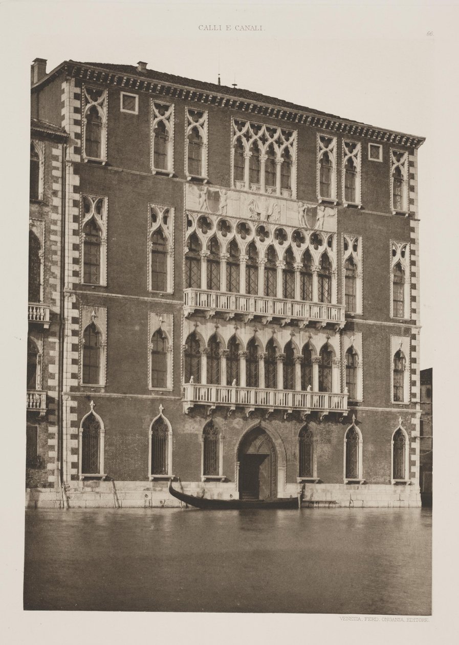 Foscari-paladset af Ferdinando Ongania