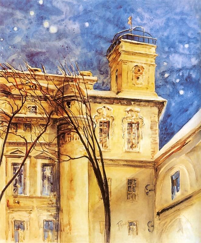 Astronomisk observatorium ved Vilnius Universitet af Ferdynand Ruszczyc