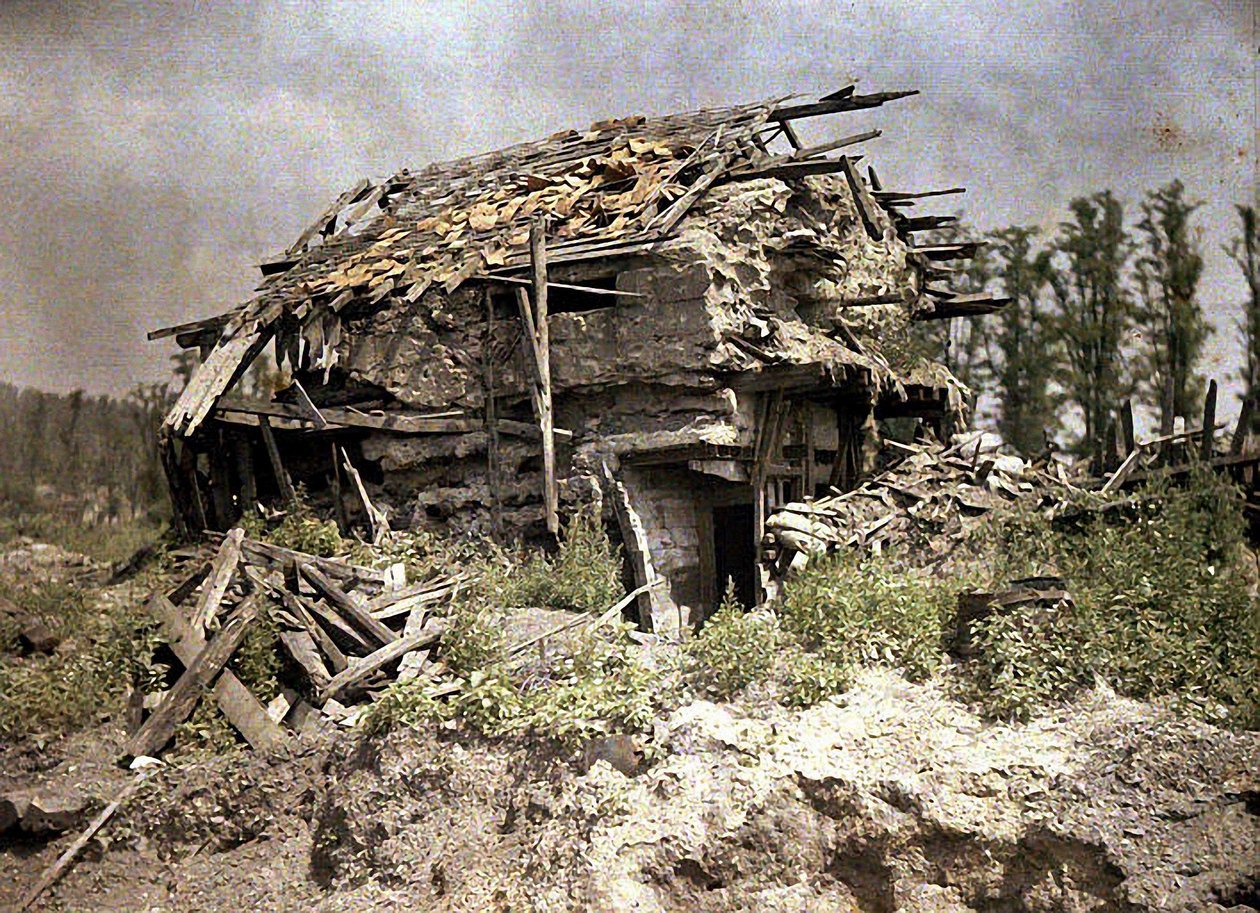 Missy-sur-Aisne, Frankrig, 1917 (autokrom) af Fernand Cuville