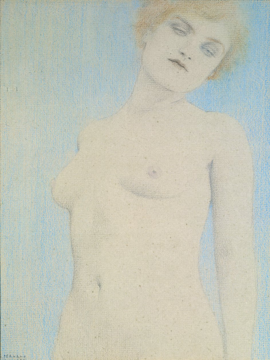 Nøgen kvinde af Fernand Khnopff