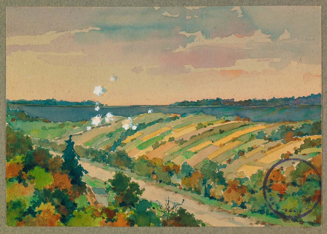 Bombardement af de franske skyttegrave ved Vailly af Fernand Barbier