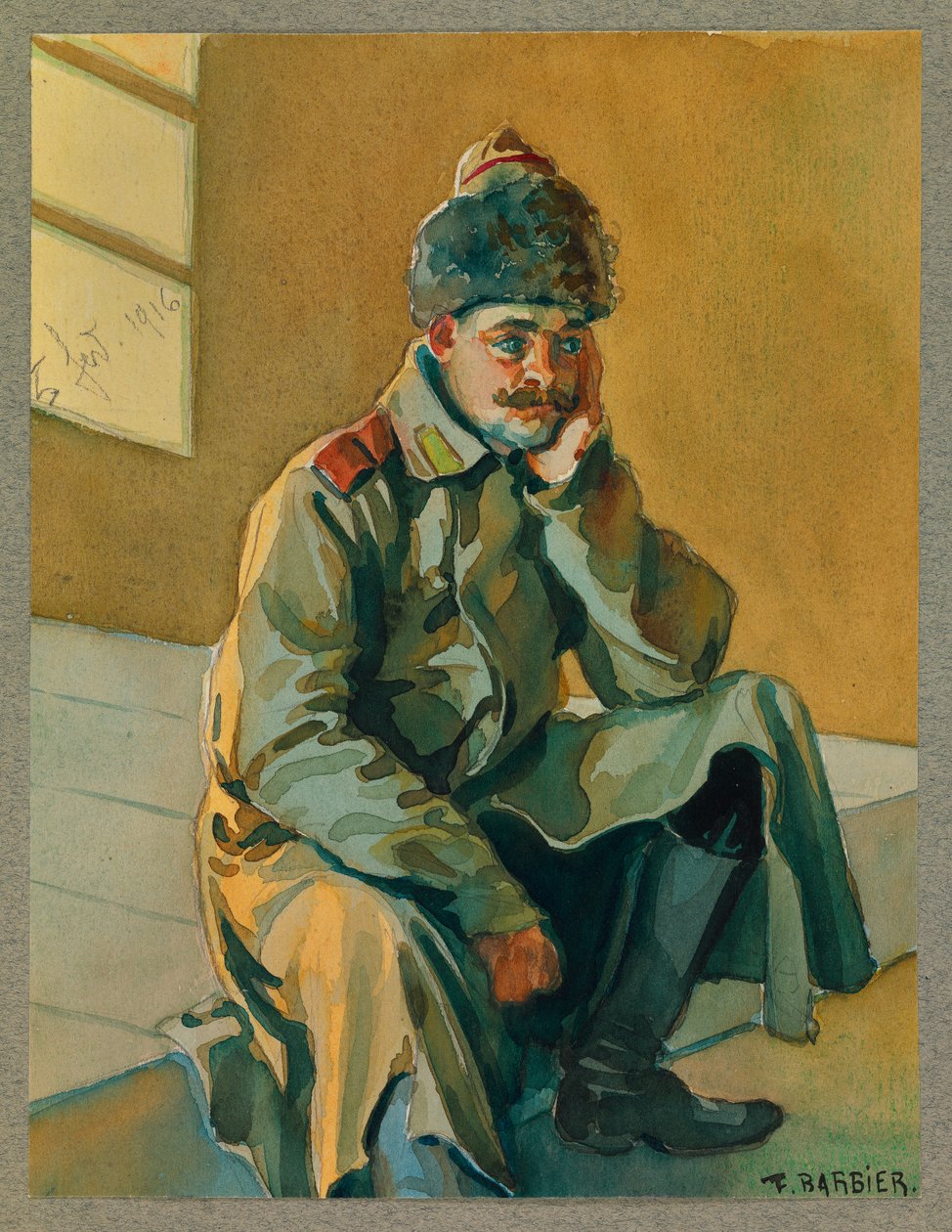 Russisk fange, Gustrow af Fernand Barbier