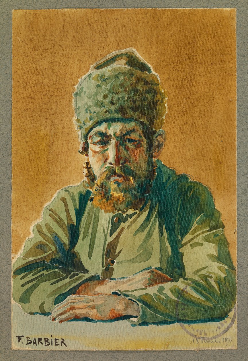 Russisk fange, Gustrow af Fernand Barbier
