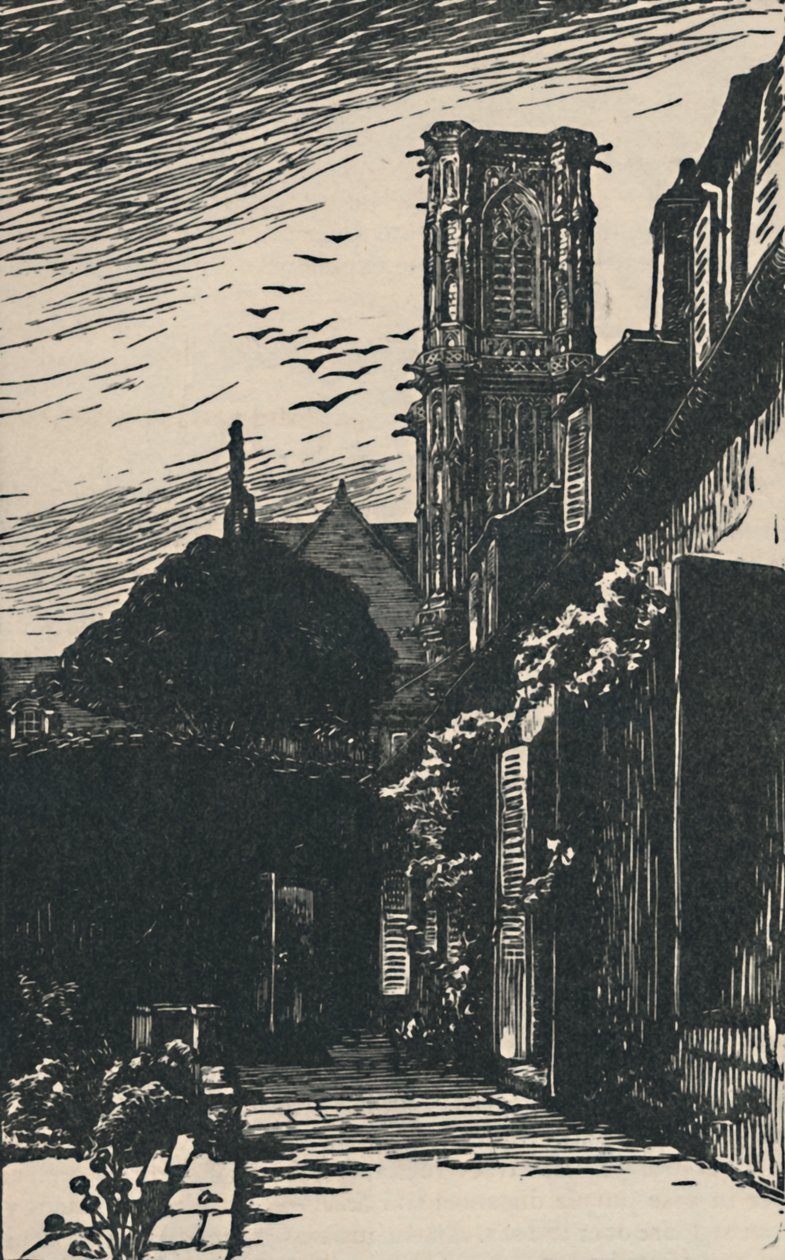 Nevers - Tour De Cathédrale, 1919dani af Fernand Chalandre