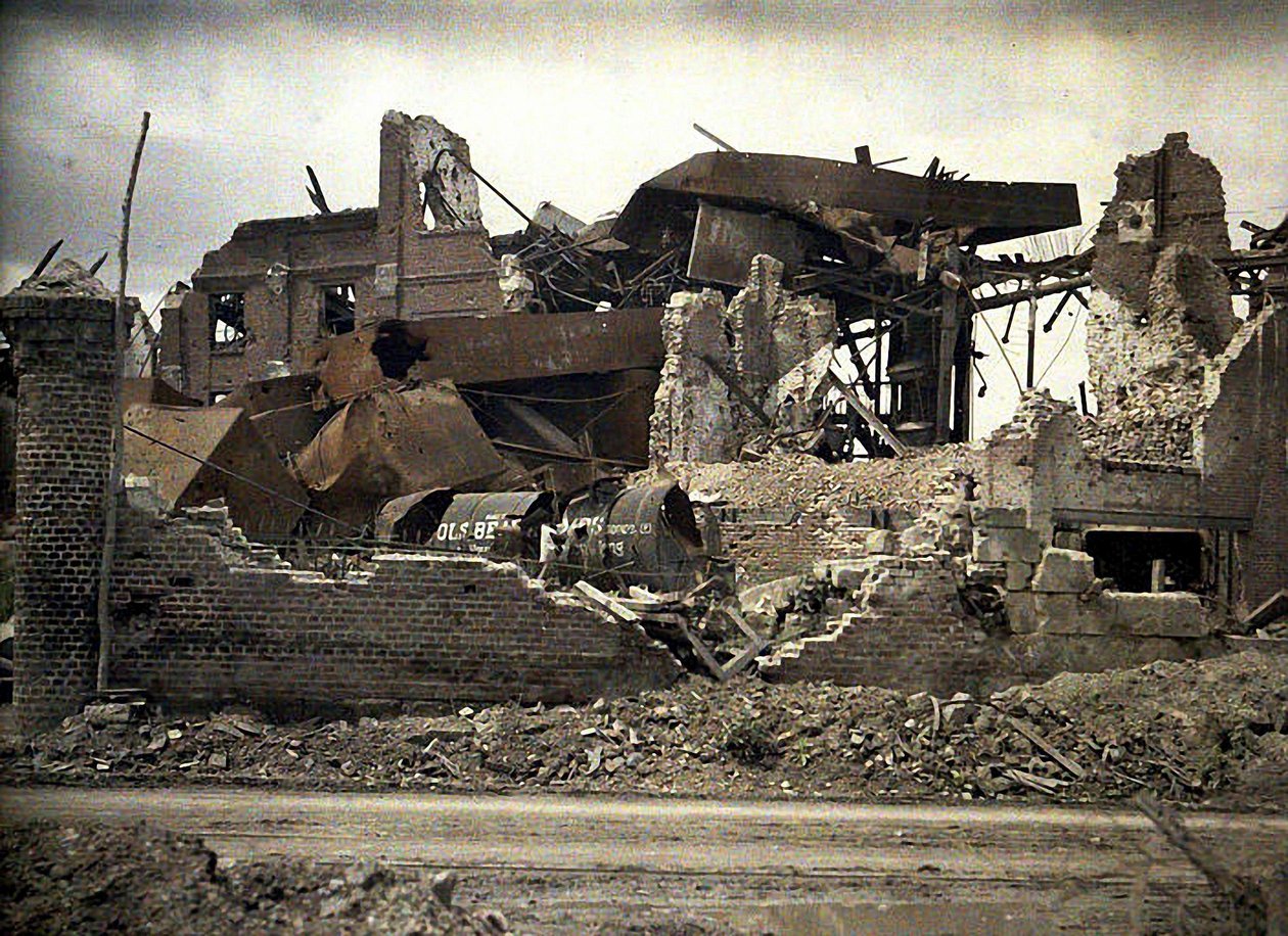 Ruiner, Aisne, Frankrig, 1917 (autokrom) af Fernand Cuville