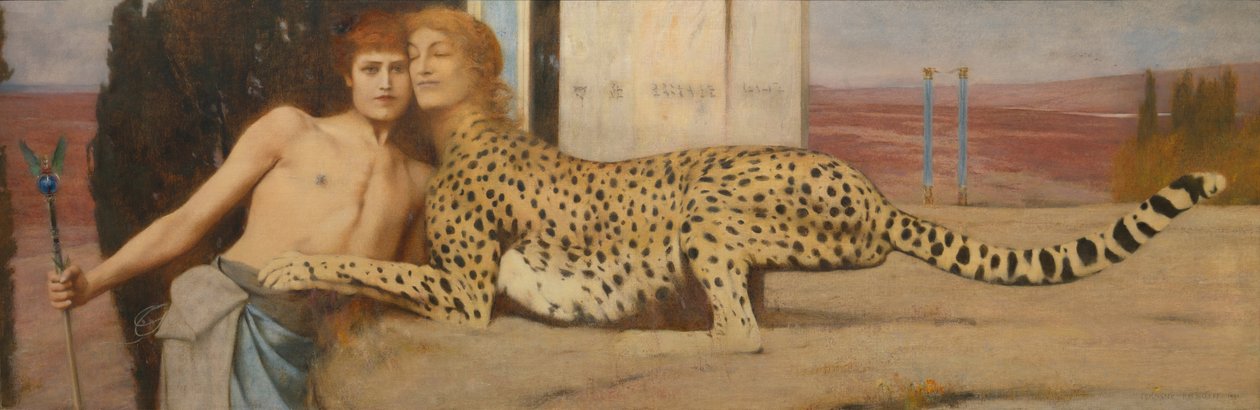 Kærtegn, 1896 af Fernand Khnopff