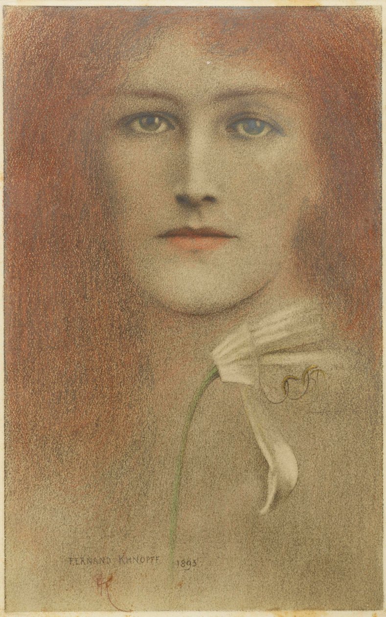 Diffidence, 1893 af Fernand Khnopff