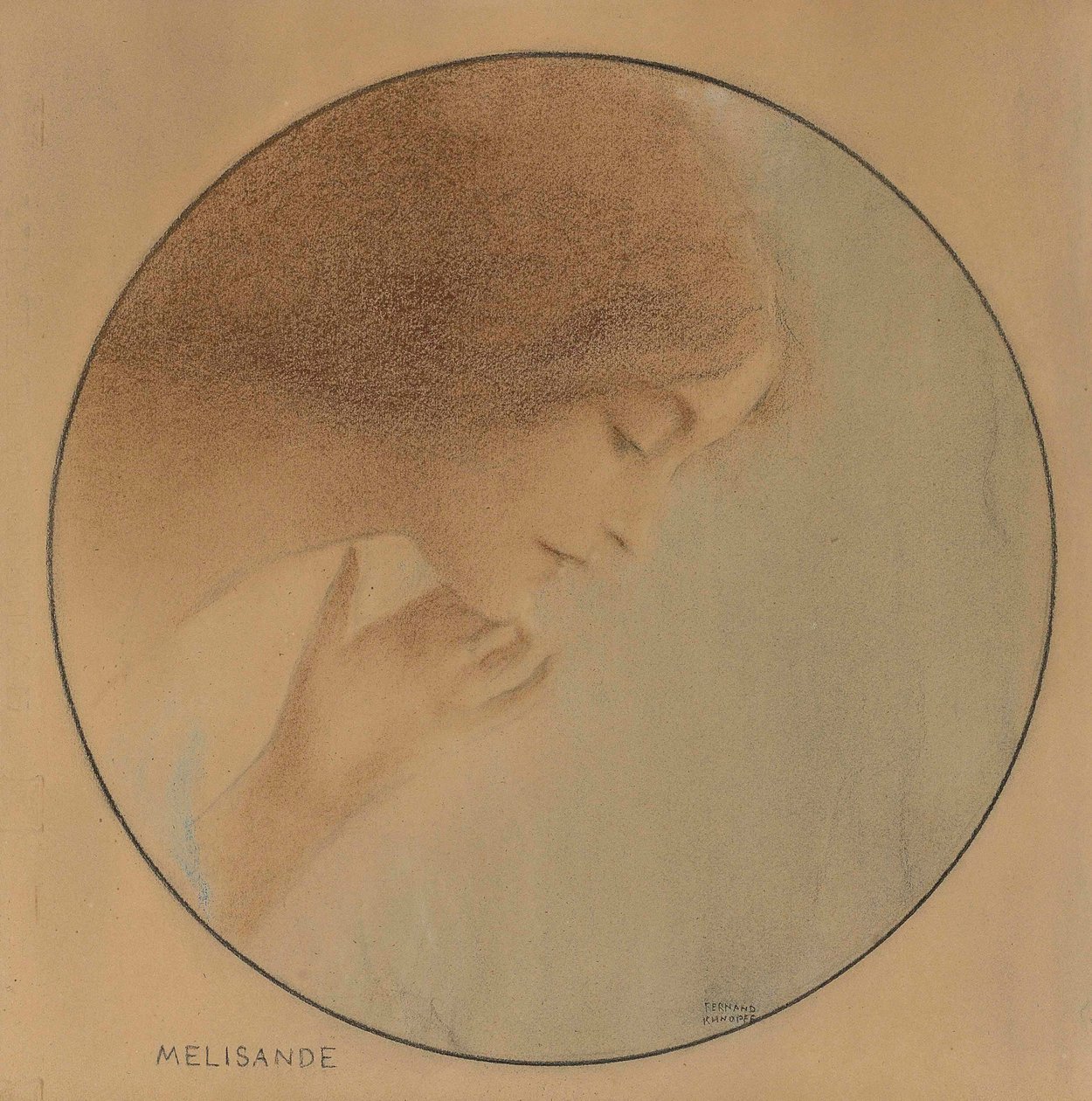 Mélisande, 1907. af Fernand Khnopff