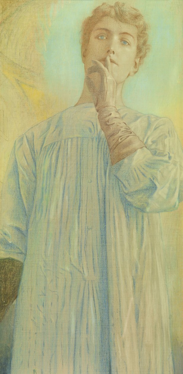 Stilhed, 1890. af Fernand Khnopff