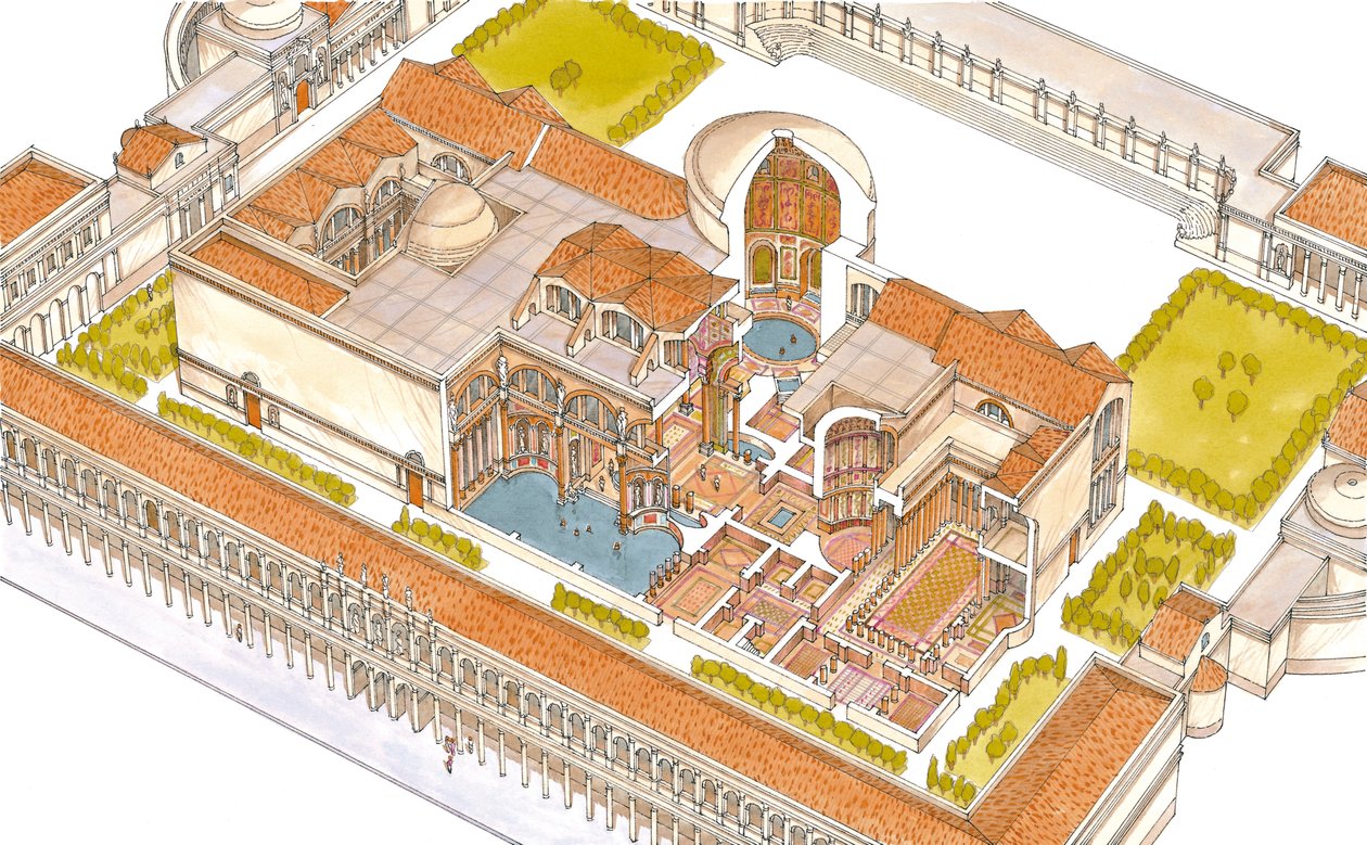Caracalla-bade, Rom af Fernando Aznar Cenamor