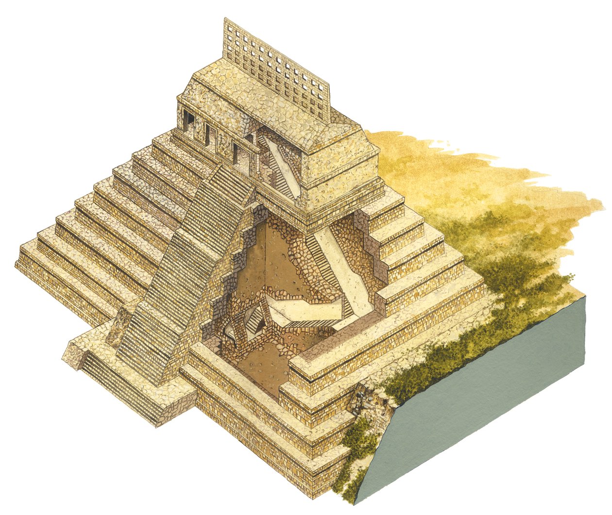 Palenque, Mexico. Indskrifternes tempel af Fernando Aznar Cenamor