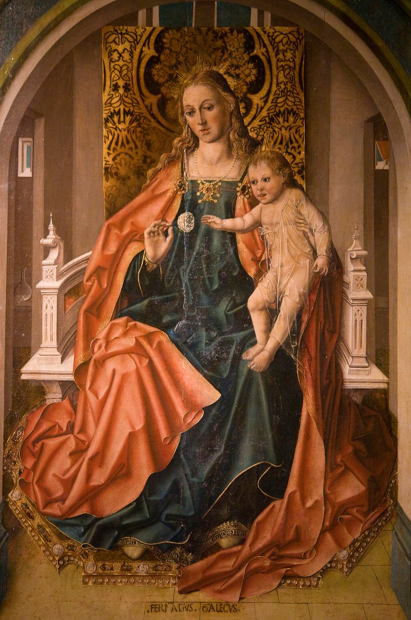 Triptykon af Rosens jomfru af Fernando Gallego