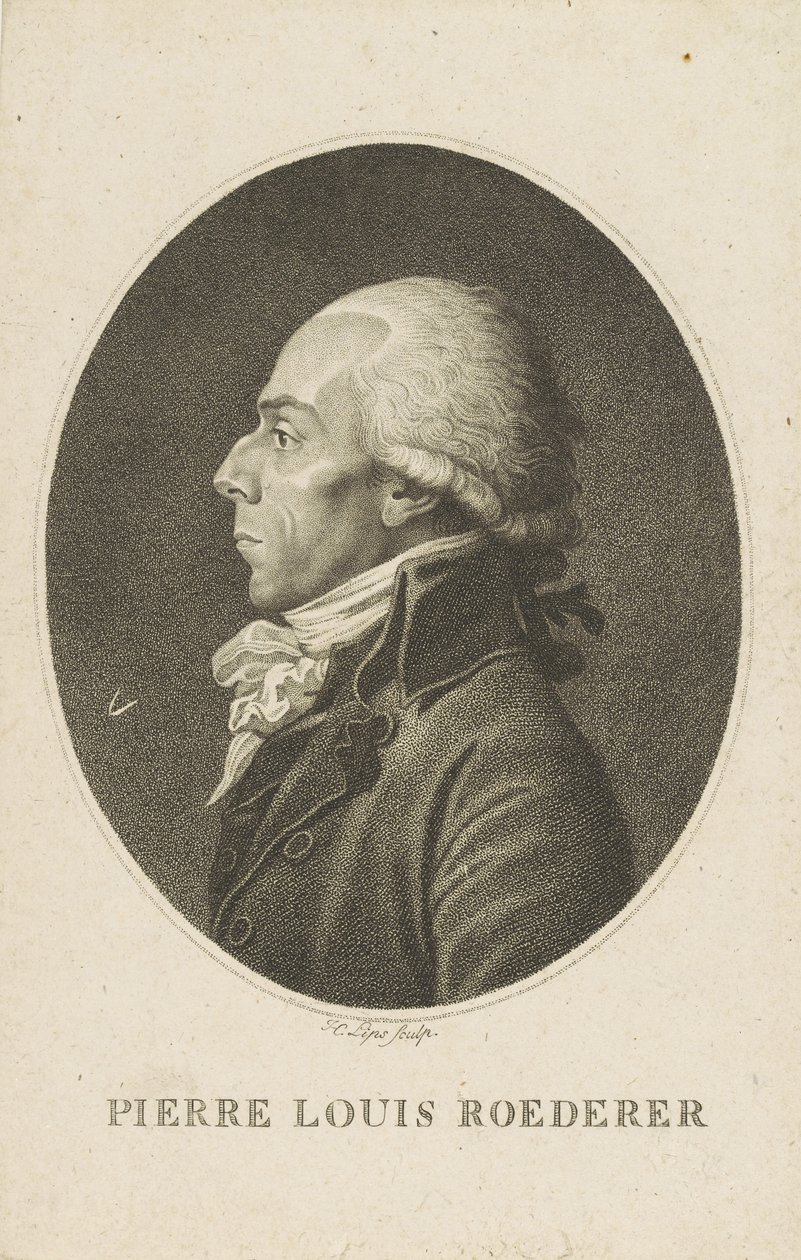 Portræt af Pierre-Louis Roederer 1754-1835. af Fiessinger