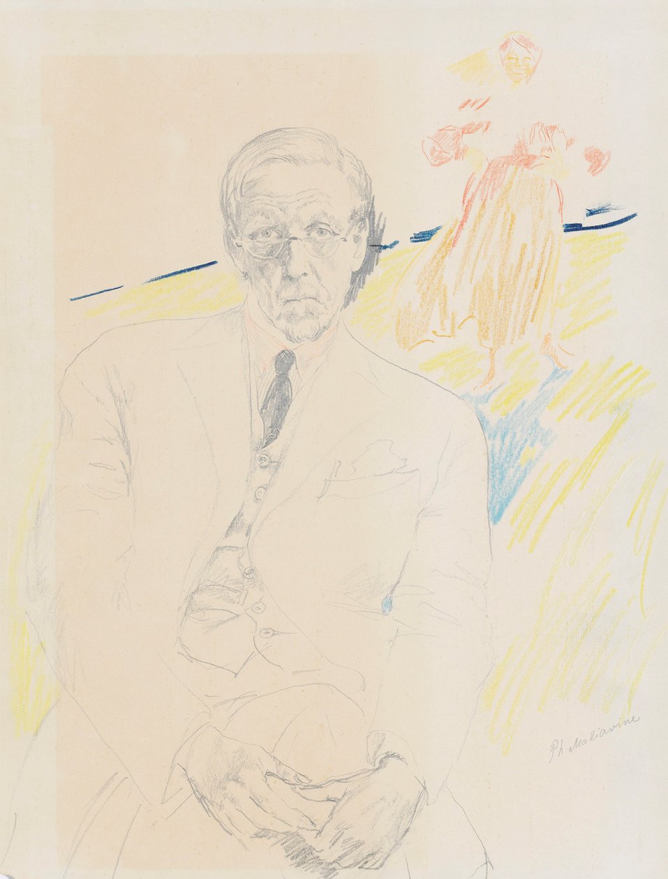 Selvportræt. af Filipp Andreyevich Malyavin