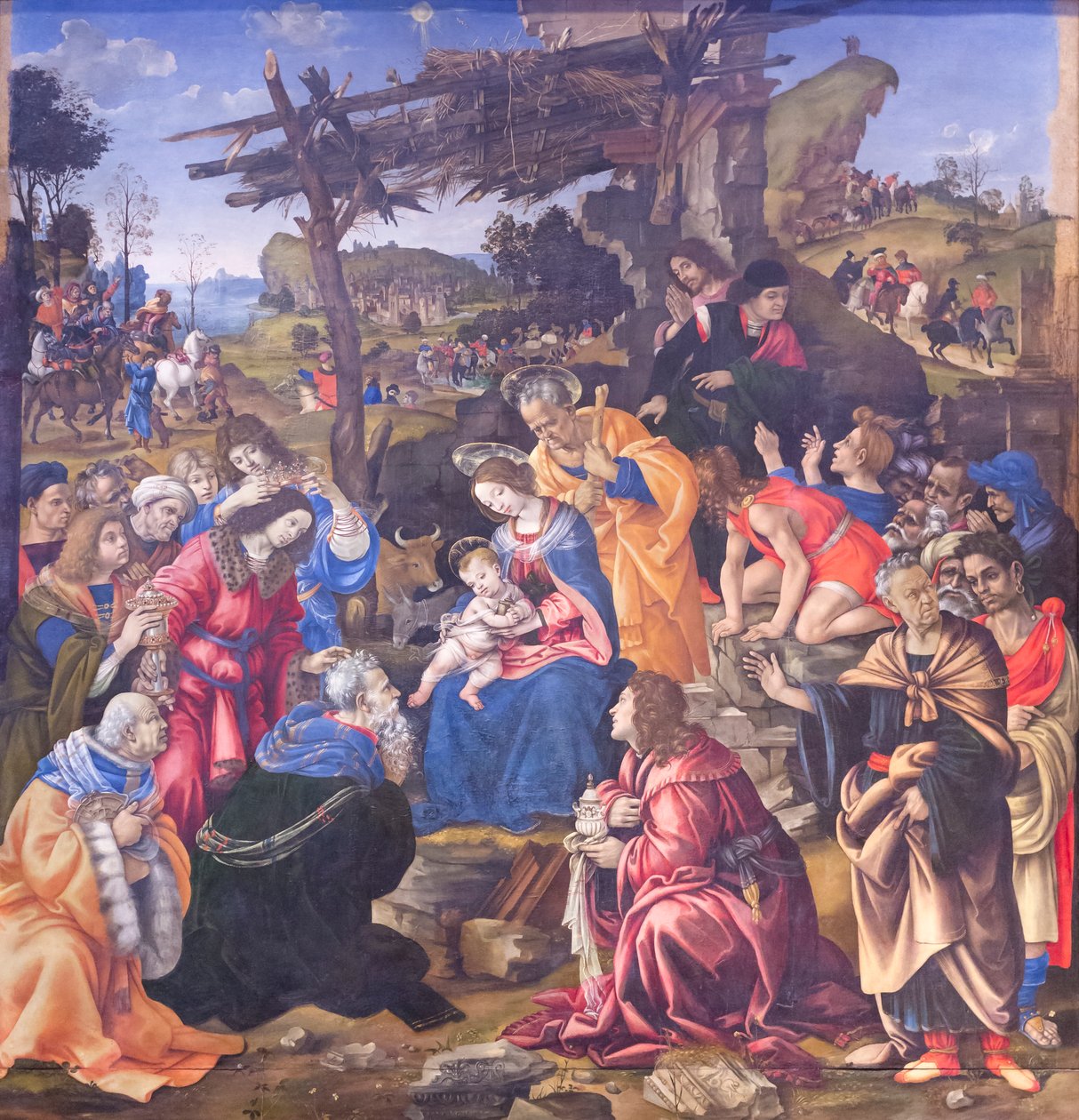Tilbedelse af Magi af Filippino Lippi