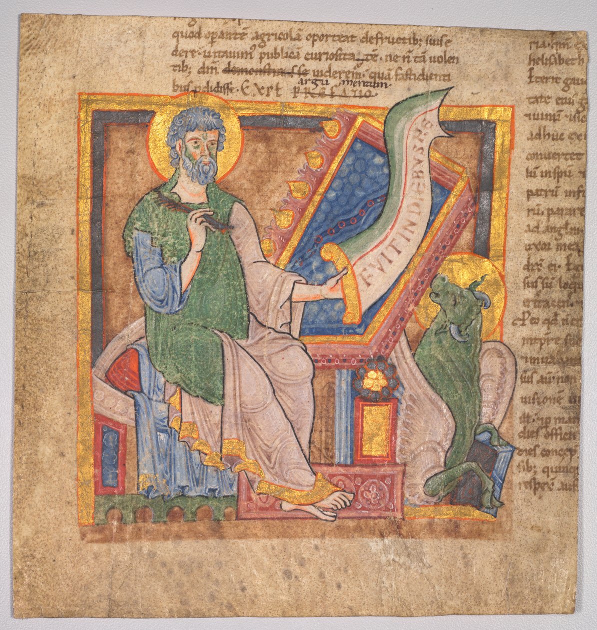 Miniature fra en latinsk bibel: St. Lukas af Filippino Lippi