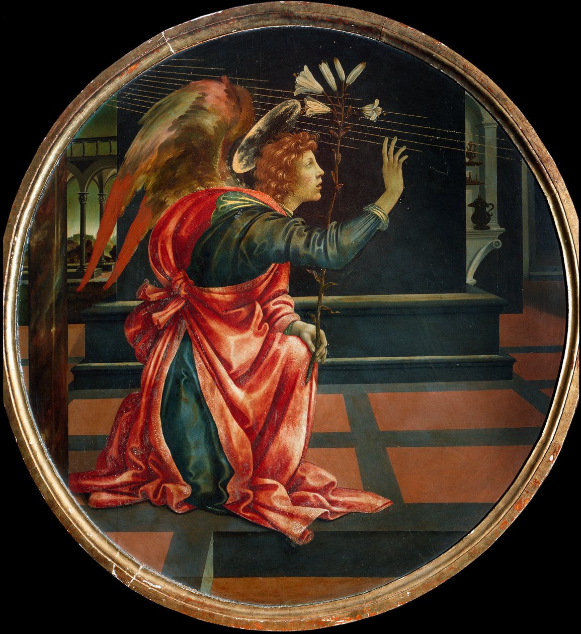 Bebudelsen, 1483 (olie på træpanel) af Filippino Lippi