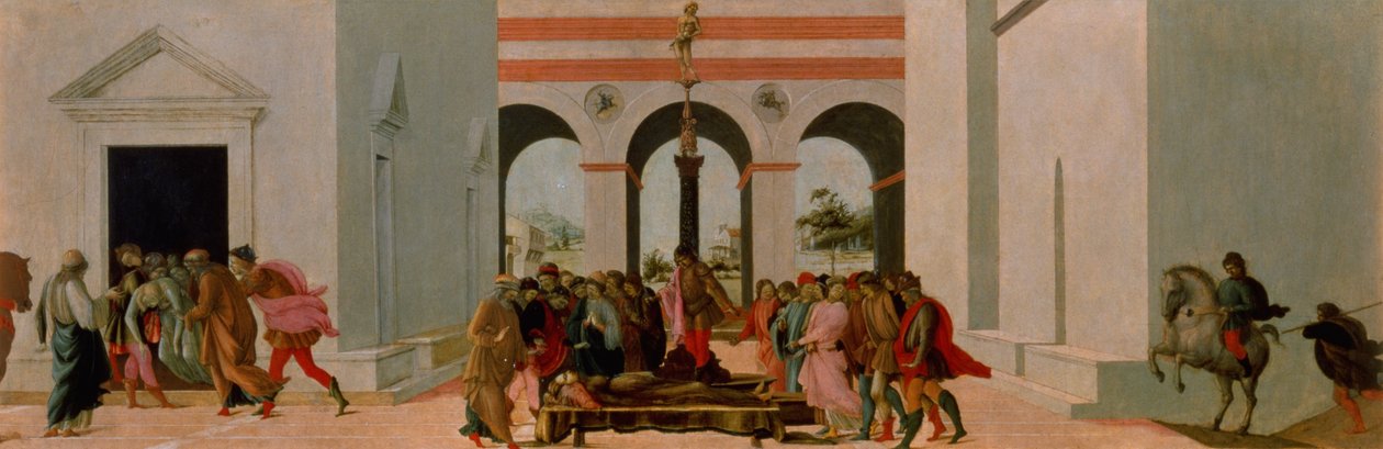 The Death of Lucretia (tempera på panel) af Filippino Lippi