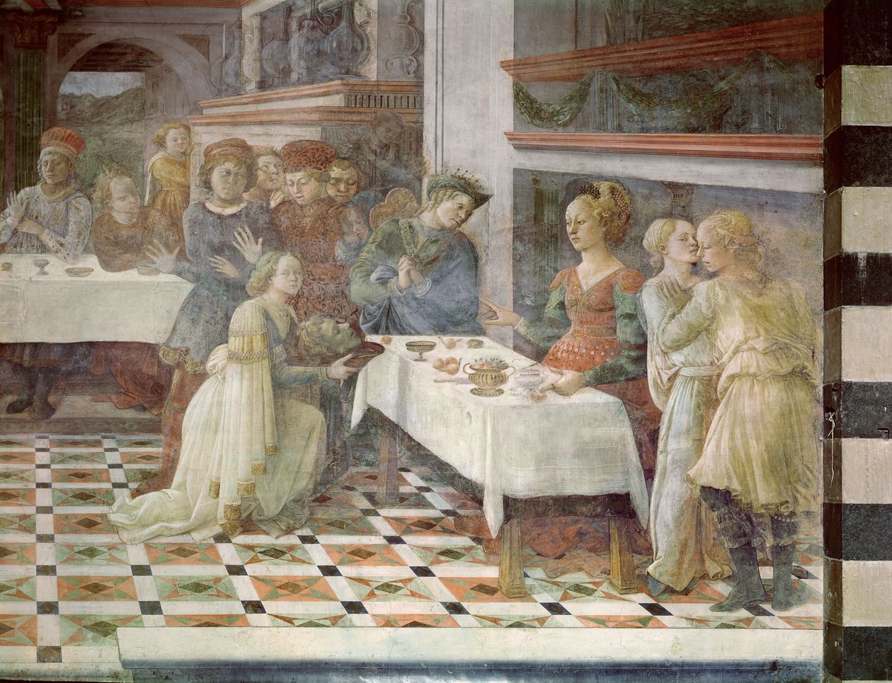 Herodes fest, 1452-64 af Filippino Lippi