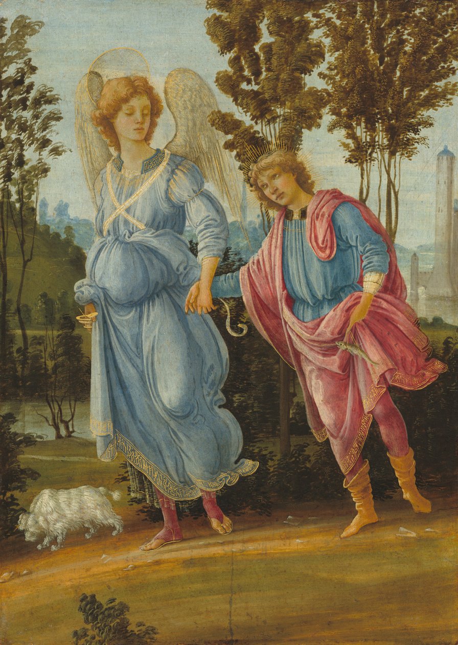 Tobias og englen, ca. 14751480. af Filippino Lippi