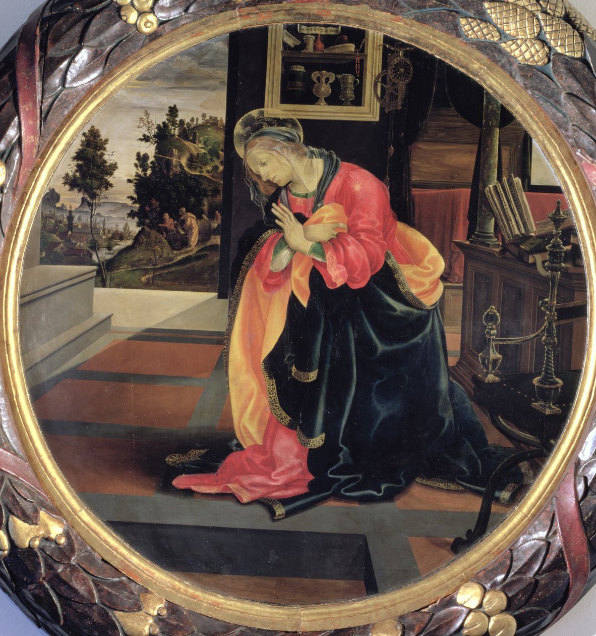 Virgin Annunciate, 1483 (panel) af Filippino Lippi