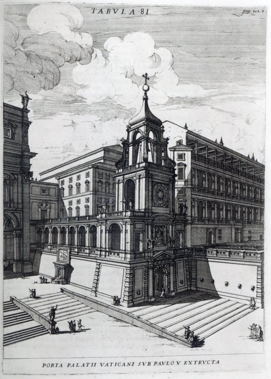 En indgangsport til Vatikanet, 1696 af Filippo Bonanni
