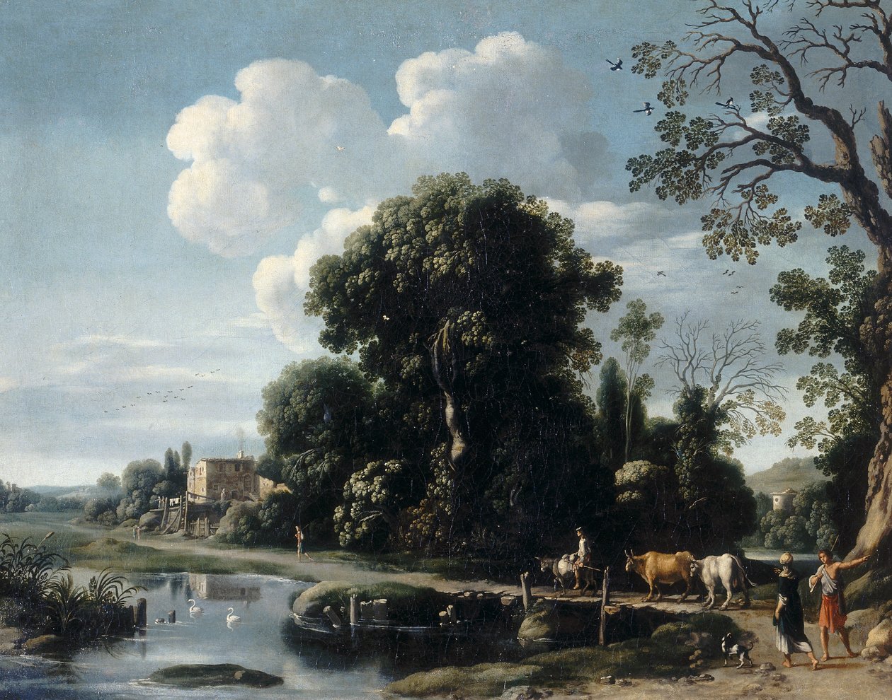 Landligt landskab af Filippo Napoletano