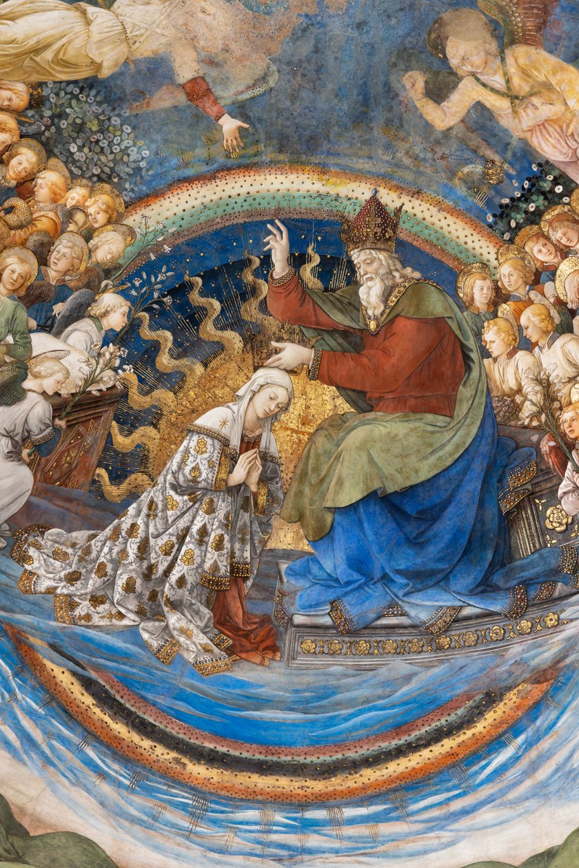 Marias kroning, detalje af Filippo Lippi
