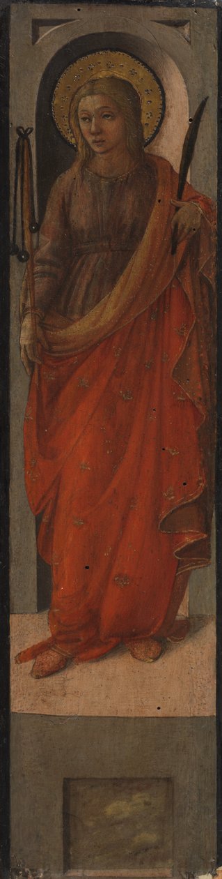 Kvinde helgen med en slagle af Fra Filippo Lippi