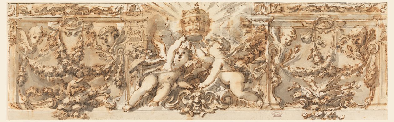 Dekoration af en frise af Filippo Marchionni