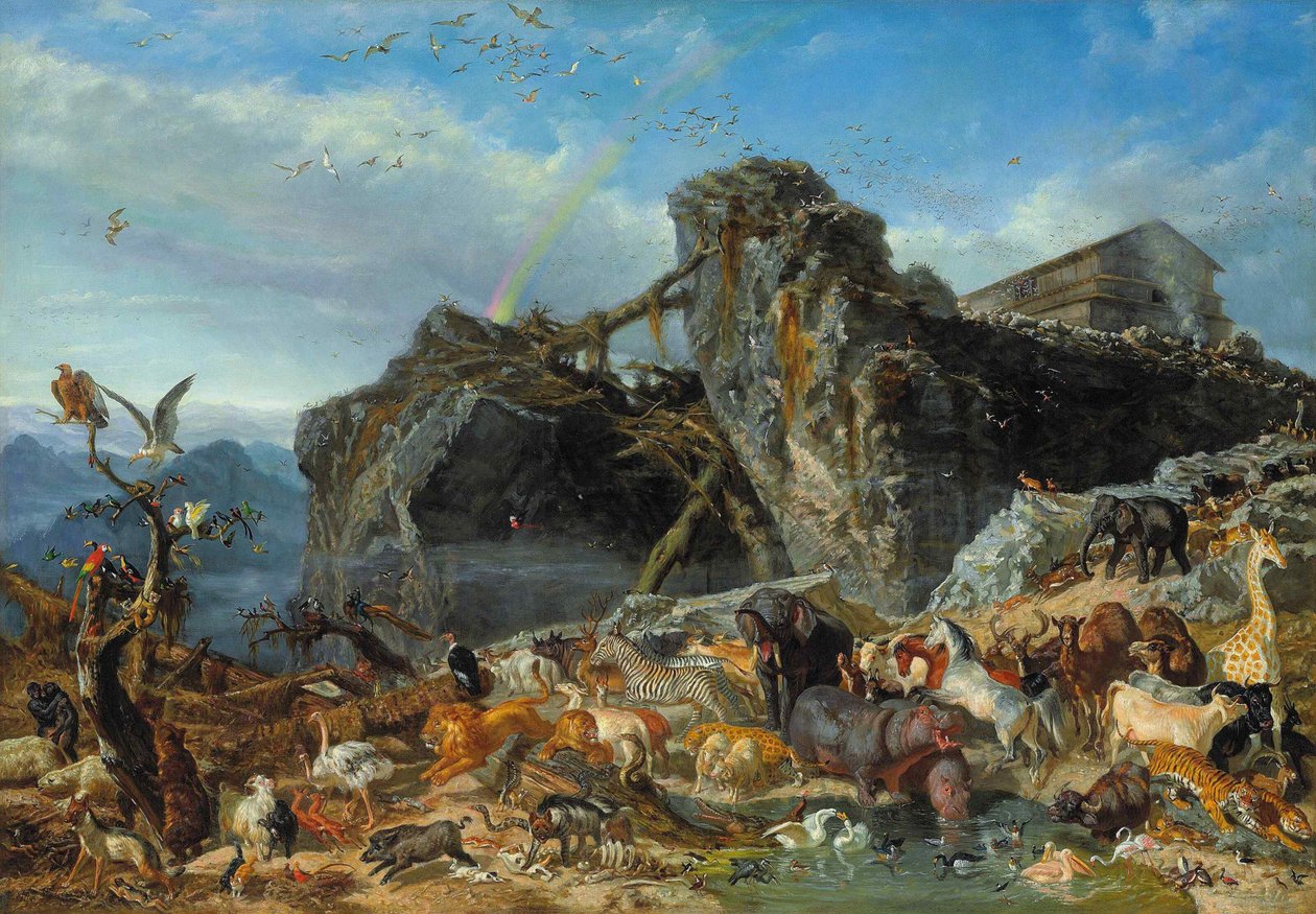 Efter syndfloden, ca 1865. af Filippo Palizzi