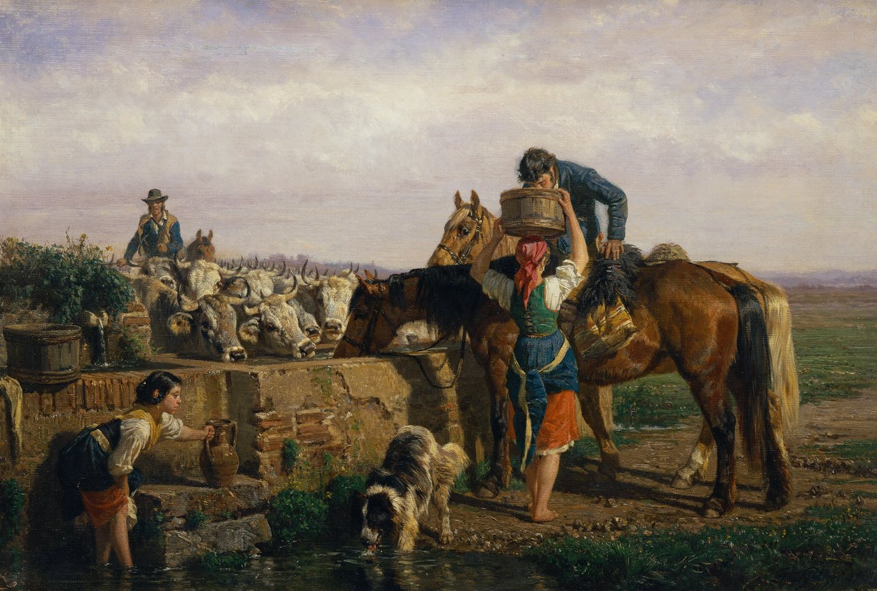 Truget (olie på lærred) af Filippo Palizzi