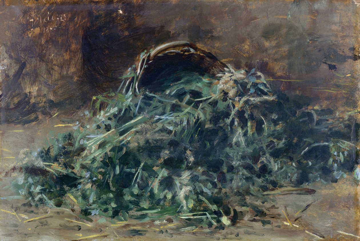 Grøntsagskurv af Filippo Palizzi