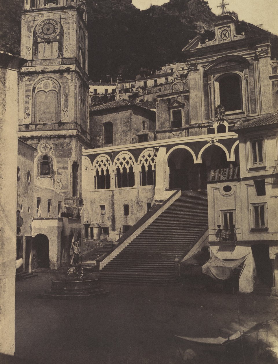 Amalfi, katedral, 1853. af Firmin Eugène Le Dien