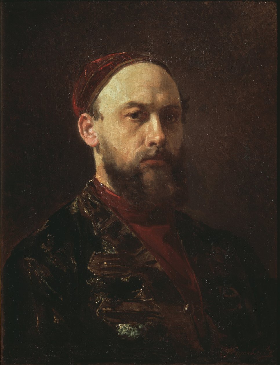 Selvportræt af Firs Sergeevich Zhuravlev
