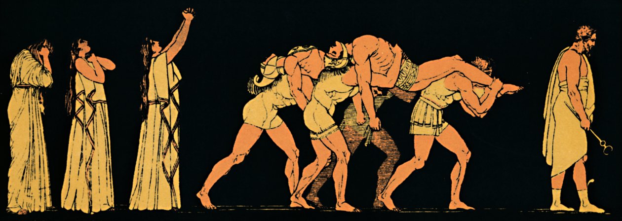De døde brødre, 1880 af Flaxman