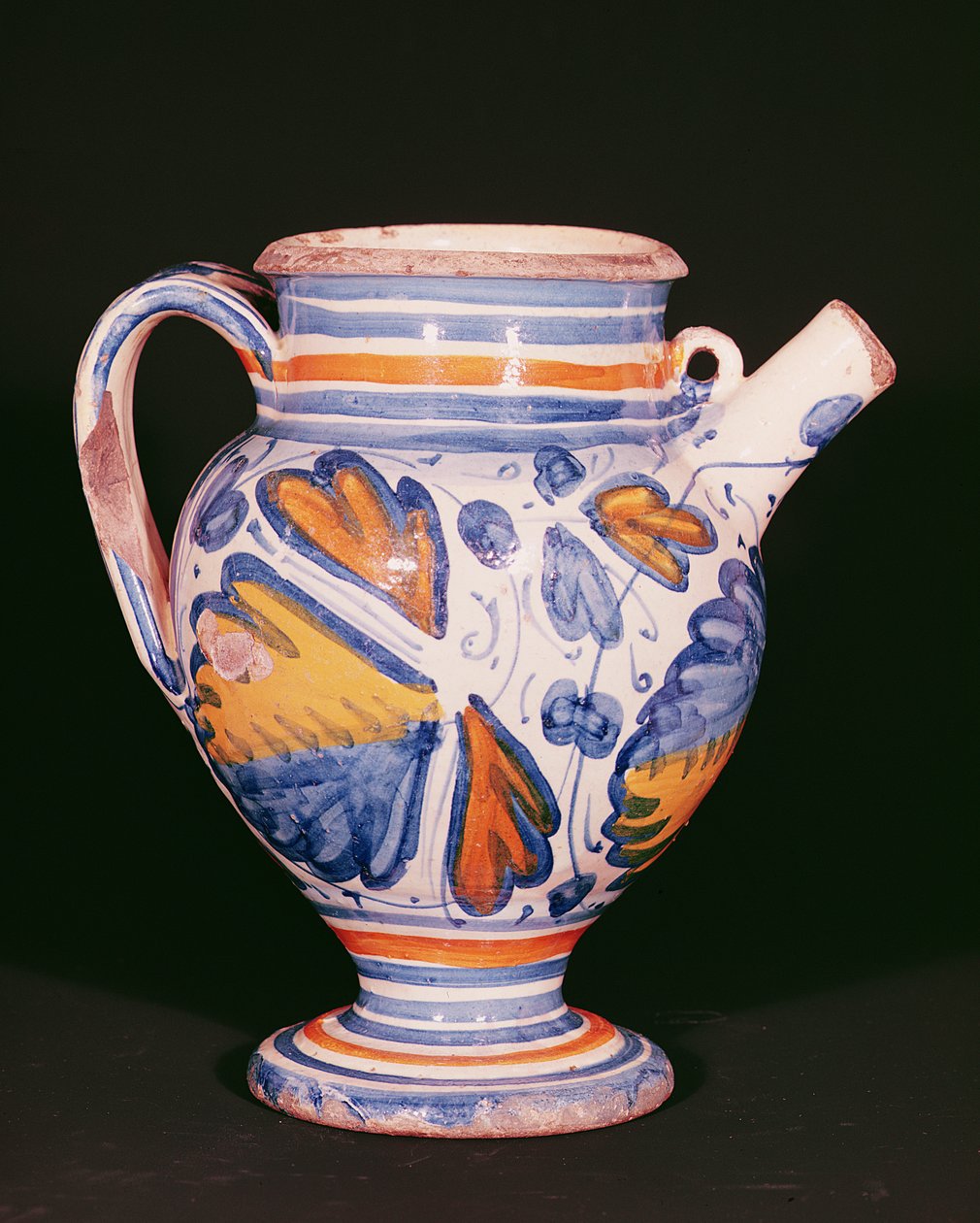 Drug Pot, Antwerpen, ca. 1570 (tin-glaseret fajance) af Flemish School