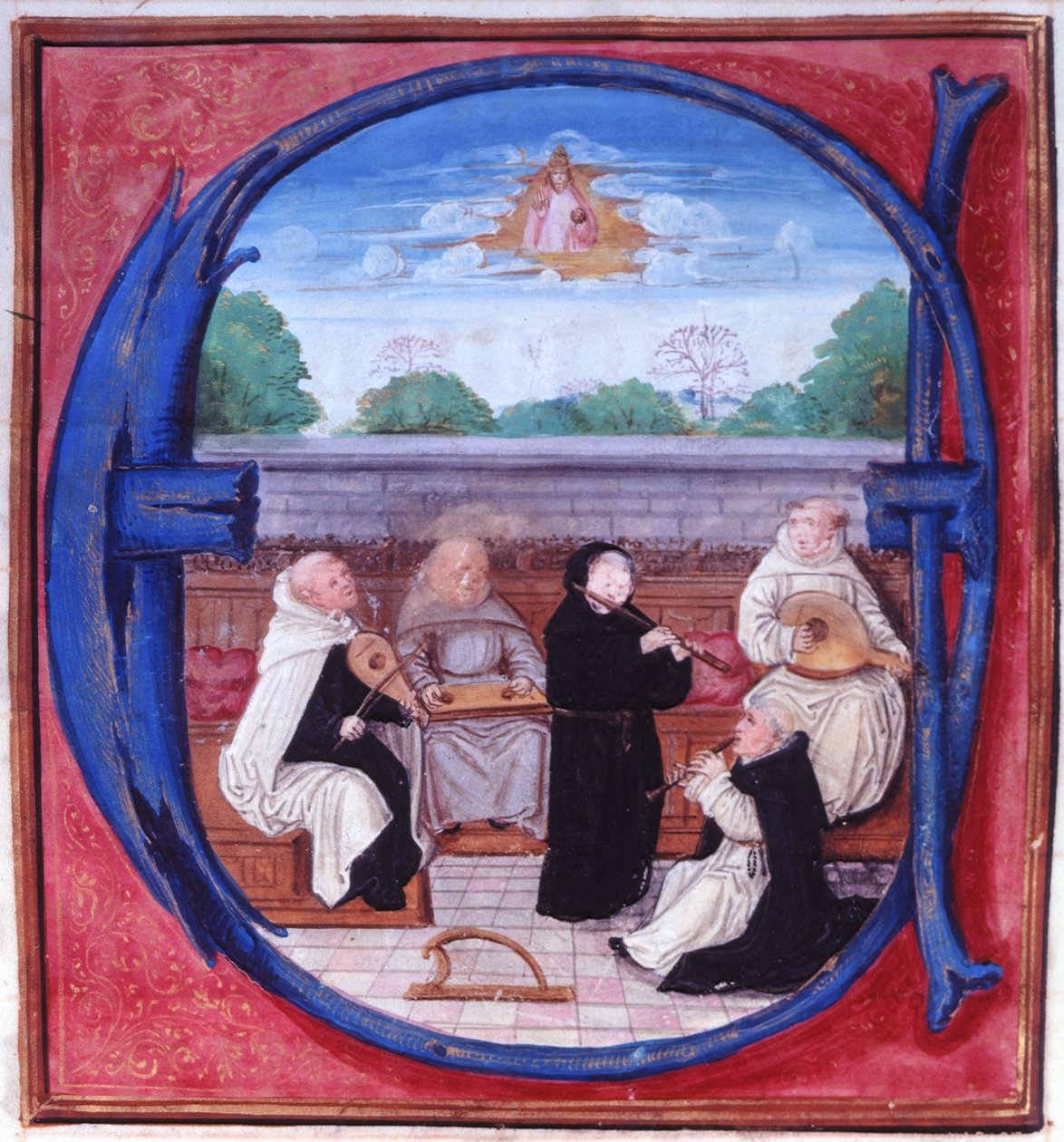 Tilføj.15426 fol.86 Femordenskoncert af Flemish School