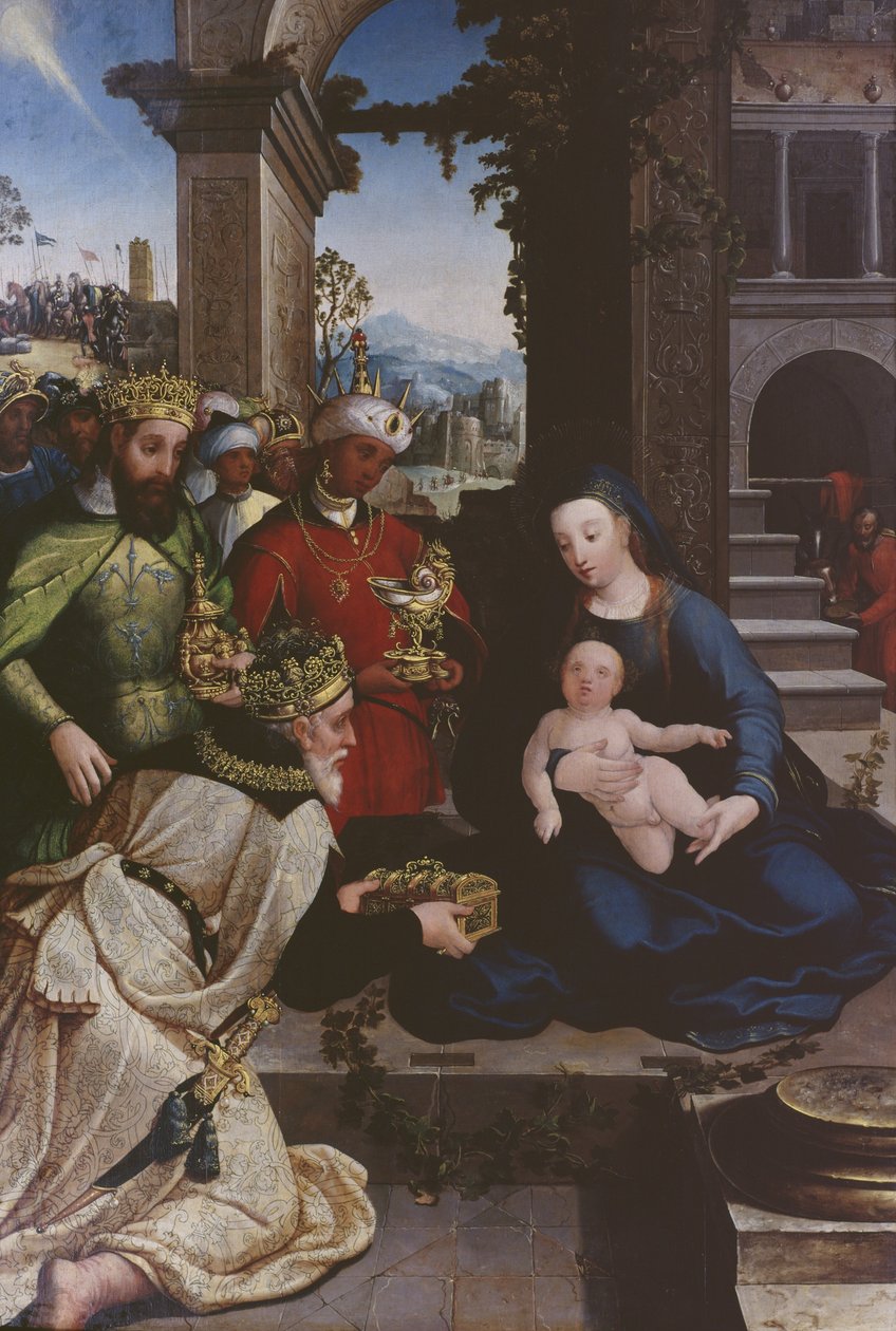 Tilbedelse af Magi, ca. 1500 af Flemish School