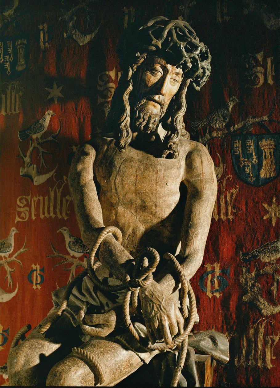 Kristus med bundne hænder Statue ... af Flemish School