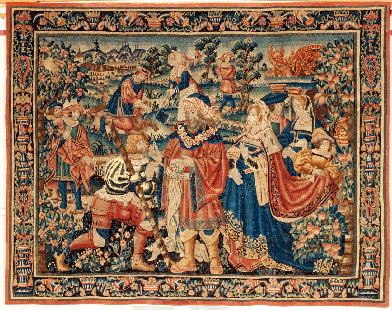 flamsk gobelin. 16. århundrede. af Flemish School